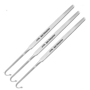 Ganchos de Snook Manuales Avanzados de Acero Inoxidable de Alta Calidad para Aplicaciones Quirúrgicas, para una Eliminación Ovariana y Uterina Eficiente, Pequeños - Product Image 4