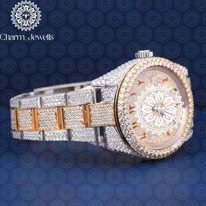 Charm Jewells Montre de luxe pour homme en acier inoxydable, cadran de 40 mm, mouvement mécanique analogique, cristal saphir, résistant à l'eau 10 bars - Product Image 2