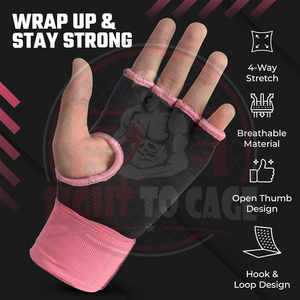 Guantes Interiores Acolchados de Gel de Alta Resistencia, Costuras Reforzadas, Vendas para Manos de Boxeo, Protector de Nudillos Duradero para Luchadores Profesionales - Product Image 3