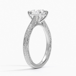 Bague BOJ 069 Coupe Princesse en Argent 925 Gravée Elsie, Bague de Fiançailles Diamant 2ct Couleur D VVS1 Moissanite Certifiée GRA – En Promotion - Product Image 2
