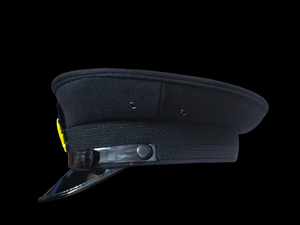 Superior Ceremonial Cap Light Shell black Rope Trim Black Brim Badge Emblem Formal Headwear Export - Product Image 4