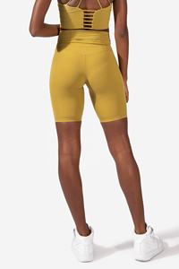 Pantalones cortos deportivos de LICRA para gimnasio atléticos para mujer, venta al por mayor, entrenamiento de Yoga transpirable con función anticelulítica - Product Image 3