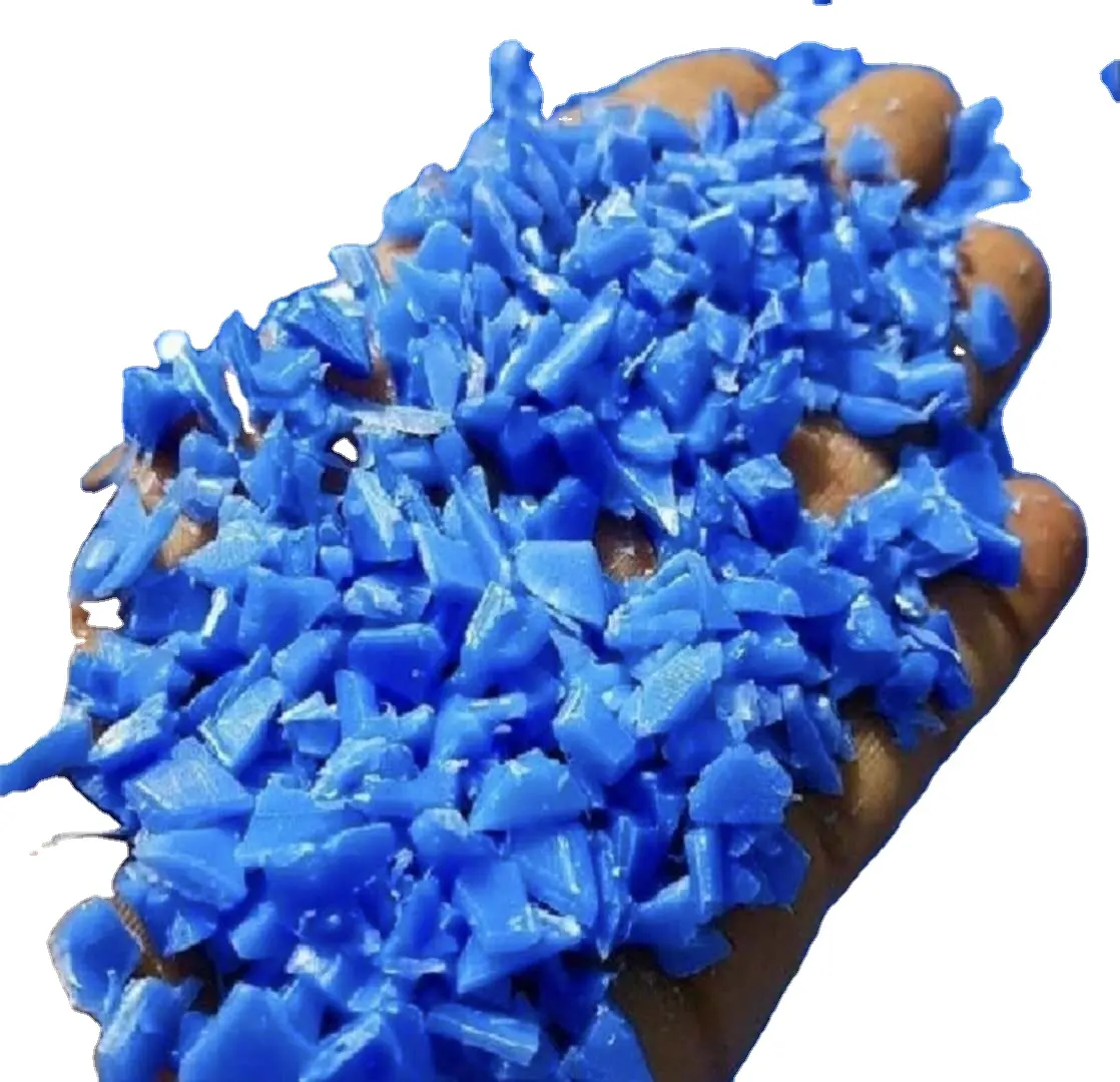 품질 재활용 HDPE 블루 드럼 플라스틱 스크랩