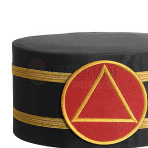 Chapeau maçonnique traditionnel pour événements formels, chapeau maçonnique de luxe avec finition décorative - Product Image 5