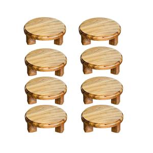 Soporte de Madera de Pino para Macetas Individuales, para Balcón, Interior, Exterior, Jardín, Flores, Suculentas - Product Image 1