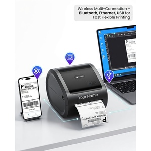 เครื่องพิมพ์ฉลากความร้อนความละเอียดสูง B0FR4VWBR4 สำหรับขายส่ง 300 DPI เครื่องพิมพ์บาร์โค้ด บลูทูธ อีเธอร์เน็ต USB-OEM ฉลากบรรจุภัณฑ์ - Product Image 3