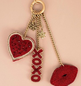 Premium Quality Seed Beaded Keychain <b>Custom</b> Embroidered Latest Bag Charm For <b>Key</b> Bags Wholesale Boutique Fashion Gift - Product Image 5
