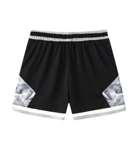 Pantalones Cortos de Baloncesto para Hombre, Estilo Urbano, de Secado Rápido, Poliéster, Logotipo Personalizado, Decoración Retro, Borde Recto, Malla - Product Image 2