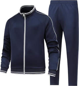 Ensemble de survêtement athlétique pour hommes, deux pièces, tenue de jogging, vêtements de sport pour la salle de sport, entraînement, fournisseur en gros - Product Image 4