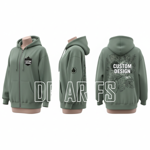 Sudadera con Capucha y Estampado DTF con Logotipo Personalizado, Sudadera Gráfica Oversize para Hombre, Estilo Urbano - Product Image 5