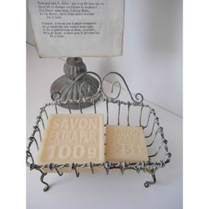 Porte-savon en fer forgé au design fil de fer, finition dorée, idéal pour les hôtels, les villas et les maisons, pour une utilisation dans les salles de bain. - Product Image 3