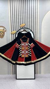 ชุดเลเฮนกา เคดิยู (โชลี) ผ้าฝ้ายแท้ งานปักแบบกูจาร์ตี งานปักกระจก - Product Image 5
