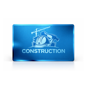 Cartes de visite bleues personnalisées en zinc argenté, format carte de crédit, sérigraphiées, avec logo pour adhérents VIP - Product Image 2