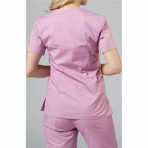 Uniformes de Enfermera Elegantes para Mujer, Conjuntos de Uniformes Médicos con Cuello Alto, Manga Corta, Tela Jersey, Personalizables, de Secado Rápido y Transpirables - Product Image 2