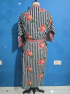 Robes Kimono en Coton Imprimé Fruits, Magnifiques Robes de Demoiselle d'Honneur Kimono, Peignoirs Faits Main à Impression au Bloc pour Femmes, Cadeau Kimono - Product Image 6