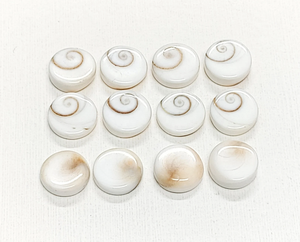Cabochons en coquille d'œil de Shiva de qualité AAA, forme ronde, pierres précieuses naturelles, 10 mm, pierres précieuses en coquille de cristal de guérison pour la fabrication de bijoux - Product Image 2