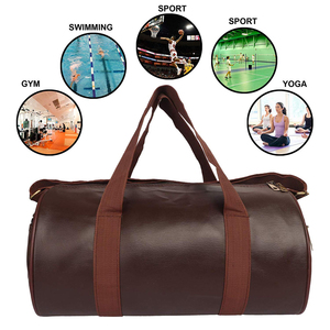 Bolsas de Gimnasio de Cuero Marrón de Alta Demanda, Ligeras, con Cierre de Cremallera, Impermeables, de 30-40L, para Ropa Deportiva - Product Image 4