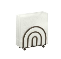 Porte-serviettes en métal classique, organisateur de table créatif, construction durable, couleur et logo personnalisables, qualité supérieure, emballage de haute qualité