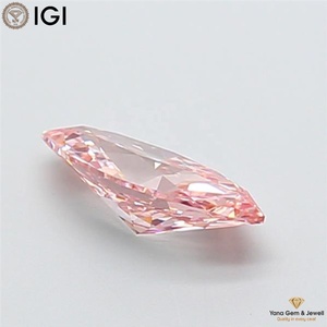 เพชร CVD ผลิตในห้องปฏิบัติการ พร้อมใบรับรอง IGI น้ำหนัก 1.00 กะรัต สีชมพูสดใส ระดับความสะอาด VS2 รูปทรงมาร์คีส์ สำหรับเครื่องประดับหรูหรา - Product Image 5
