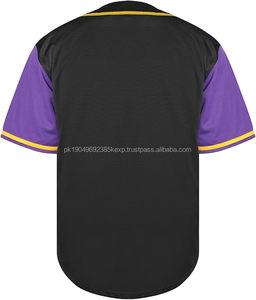 Men's and Women's Hip Hop Sports Blank Baseball Jersey Short Sleeve Plain Jersey <b>Shirt</b> for Baseball & Softball Wear - Product Image 3