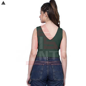 Camiseta corta para mujer, sencilla, modesta, con logo personalizado, más vendida, cómoda, lavable a mano, 100% algodón. - Product Image 2