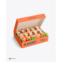 Boîte à bento sushi personnalisée, multi-compartiments, emballage alimentaire japonais de qualité supérieure, logo