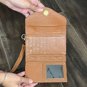 Low Price Fashionable Western Style Genuine Cowhide Leather Cowgirl Wallet Floral Pattern <b>Wristlet</b> Clutch for Travel Organizer - Product Image 6
