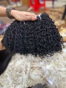 มัดผมมนุษย์ม้วนประหลาดมัดผมมนุษย์ผมแท้ที่ยังไม่ผ่านการทำ10A - Product Image 6