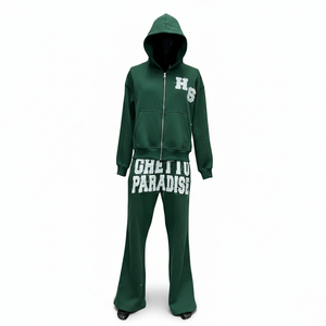 Conjunto Deportivo de Invierno para Hombre, con Cierre, Color Sólido, Estilo Único, Corte Regular, Logotipo Bordado Personalizado - Product Image 6