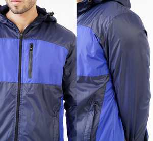 Custom Adjustable Design Nylon Tracksuit Men Windbreaker Jacket and Nylon Track Pants Set Jogging Stripes Windbreaker Tracksuit - Product Image 6