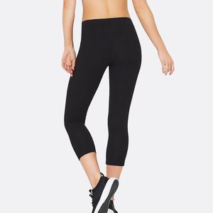 Leggings de yoga pour femmes de haute qualité, taille haute, noirs, unis, à séchage rapide, avec ceinture, extensibles dans quatre directions - Product Image 2