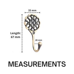 Crochets muraux doubles en métal noir de qualité supérieure pour salle de bain, cuisine, entrée – Conception durable et gain de place - Product Image 3