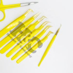 แหนบต่อขนตาสแตนเลสแหนบปลายแหลมและกรรไกรโลโก้อย่างยั่งยืน - Product Image 4