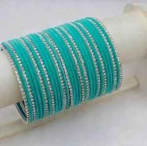 Customized Color Size Glass Pearl <b>Bangles</b> Wholesale 2024 Handmade Churiyan <b>Sets</b> Women's Indian/Pakistani Weddings Trendy AA - Product Image 4