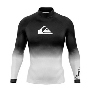 Wholesale Unisex UPF50+ Anti-Bacterial Eco-Friendly Rash Guard Short Breathable Quick Dry Polyester Spandex Compression <b>Surf</b> - Product Image 1