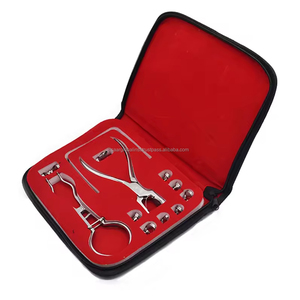 Kit de Composite Dental de Goma Premium |   Juego de 12 Piezas de Herramientas para Examen Bucal y Restauración con Empuñadura Ergonómica y Estuche Rojo - Product Image 1