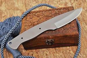 Cuchillo de Caza con Hoja en Blanco, Cuchillos de Acero de una Sola Pieza Forjados a Mano, Hoja de Cuchillo de Acero Inoxidable de Alta Calidad - Product Image 4