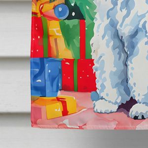 Gran Multicolor Poliéster Caniche Casa de Navidad Bandera Porche Manga Poste Decorativo Patio Banner Obra DE ARTE Colgante de pared - Product Image 4