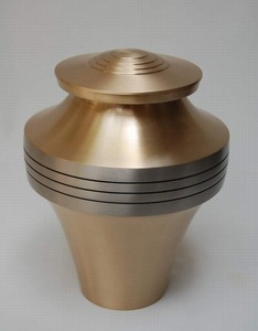 Traditional Urn with Silver Bird Engraving Round <b>Decorative</b> <b>Vase</b> for Sympathy Home Décor - Product Image 2