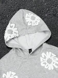 Sudadera con capucha extragrande informal para hombre, con estampado puff, estilo streetwear, para gimnasio, de algodón grueso, premium, esencial para el invierno - Product Image 6