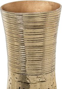 Jarrón Decorativo Contemporáneo para Suelo, Hecho a Mano, Acabado Dorado Texturizado, 34 cm de Altura - Product Image 5