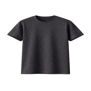 Wholesale Men's Casual Solid Blank Jersey 80% Cotton 20% Polyester T-Shirts 180 GSM Regular Fit <b>Short</b> Sleeve O-Neck Breathable - Product Image 1