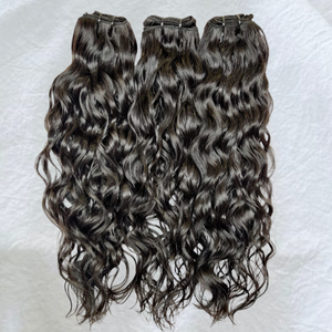 Extensiones de Cabello Humano Natural Ondulado Suelto Profundo Afro, Paquetes a Granel de Cabello Virgen Remy Indio Crudo Sin Procesar, Tejido a Máquina para Exportación - Product Image 5