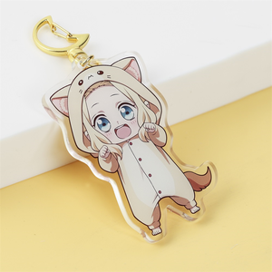 Gantungan Kunci Akrilik Holografik Anime Kustom, Liontin Transparan Lucu - Product Image 1