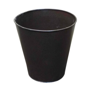 Luxury Embossed Metal Black Waste <b>Bin</b> for Elegant Home Office Bathroom and <b>Bedroom</b> Interiors - Product Image 4