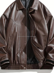 Chaqueta de cuero para hombre de diseño único, chaqueta de cuero de invierno con estilo ajustada y de alta fabricación - Product Image 6