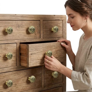 Poignées de meubles marocaines modernes en laiton gravé pour cuisine, armoire, tiroir, commode, chambre et salon - Product Image 3