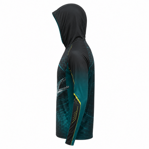 Sudadera con Capucha de Pesca para Hombre, Manga Larga, Estampado por Sublimación, Protección UV UPF 50+, 100% Poliéster, Transpirable y de Secado Rápido - Product Image 3