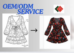 เสื้อผ้าผู้หญิงแบบสบายๆ แขนยาว คอวี ติดกระดุม ซิปหลัง ผลิตในเวียดนาม รับผลิตแบบ OEM ODM ขายส่งเสื้อผ้า - Product Image 3