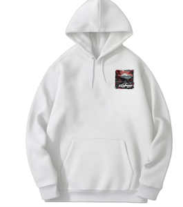 Sweat-shirts à capuche surdimensionnés en molleton French Terry polyester/coton avec poches, respirants et à séchage rapide, nouvelle collection streetwear - Product Image 3